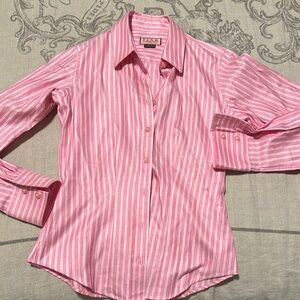 Thomas Pink Striped Pink Shirt